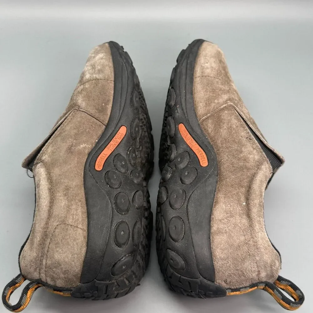 Merrell Jungle Moc Men's 9 WIDE Brown Suede Outdoor Slip-On Low Hiking Shoes